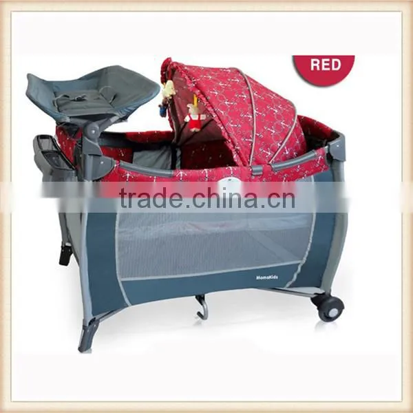 EN71 High Quality Crib Sheet Folding Baby Travel Crib Baby Crib