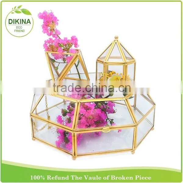 ^^^~~~ Wholesale Handblown Geometric Pot for Home& Wedding Decor ^^^~~~ Terraium Glass Plant Lacquer Vase photo-2