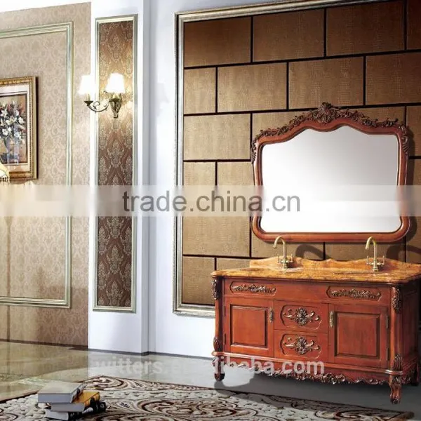 European Modern Antique Round Bathroom Vanity Furniture WTS619 photo-3
