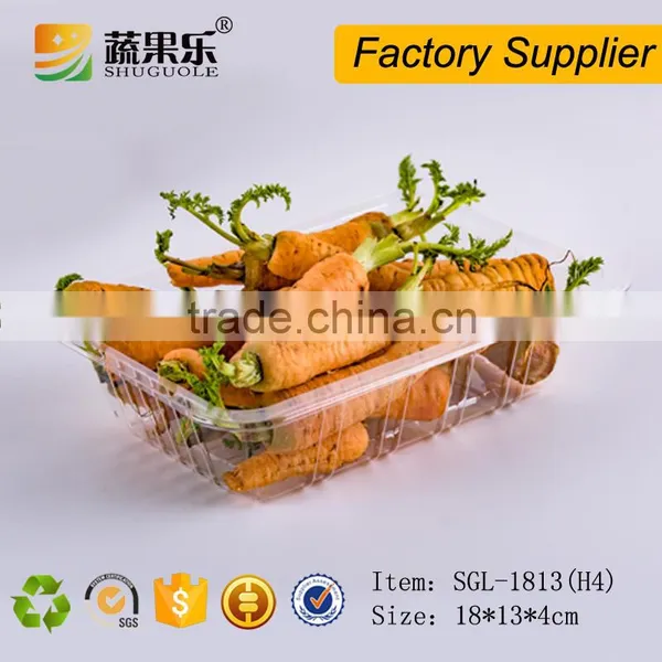 Transparent PET Blister Plastic Disposable Tray for Mashroom photo-3