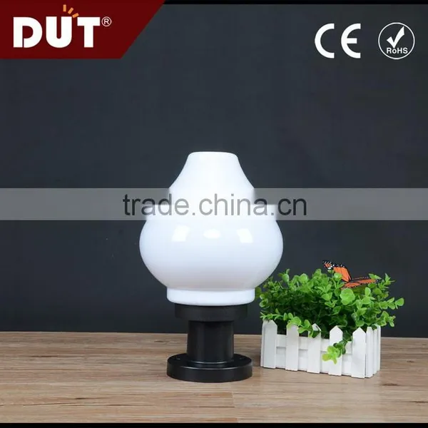 Outside Use Non-discoloring Opal White Acrylic Outdoor Plastic Fence Light Fixture