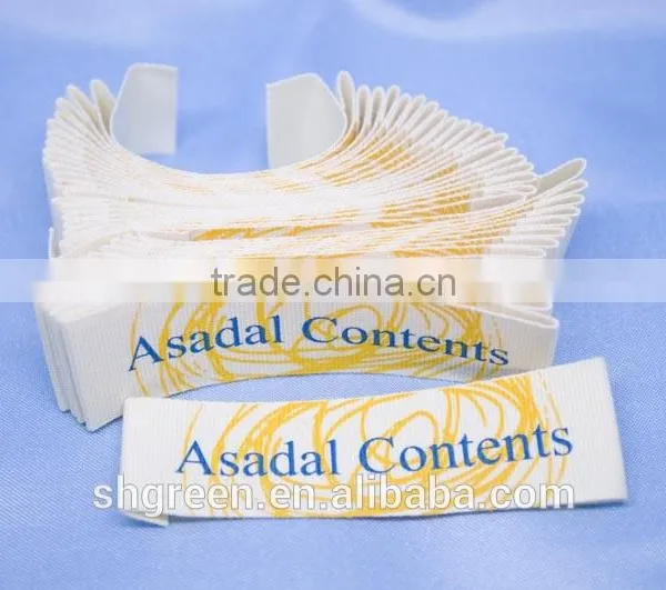 Simple Printing Folded Cotton Label photo-2