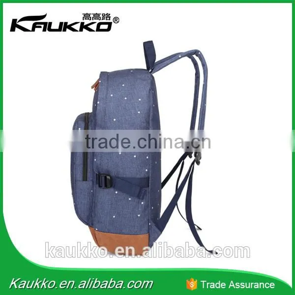 New Stylish Casual Polyester Teen School Backpack K1004 photo-3
