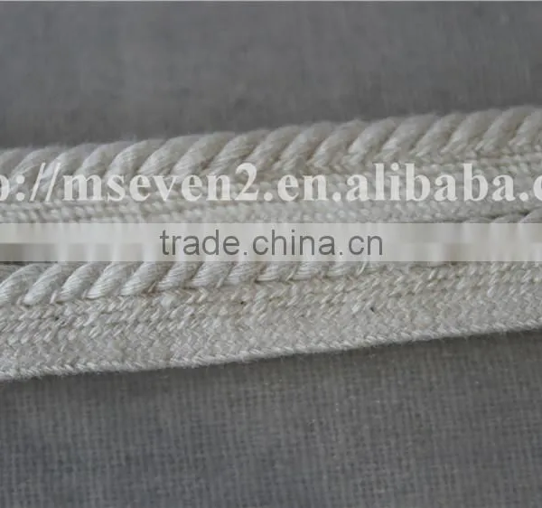 1cm Piping Tape Cotton, Natural Color for Dye 100% Cotton for Cloth photo-2
