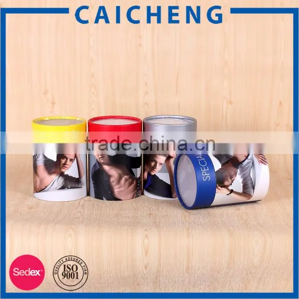 Custom Cylinder Cardboard T-shirt Packaging Box photo-4