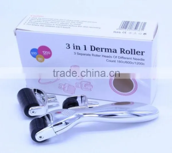 Facial Derma Roller Kit 3 in 1 Face Skin Care Micro Titanium Needles Anti Ageing photo-6