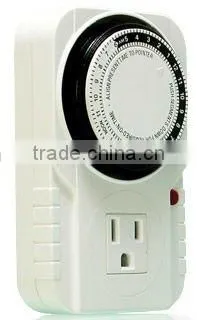Single Outlet Analogue Timer--Grow Light/Hydroponics Accessory