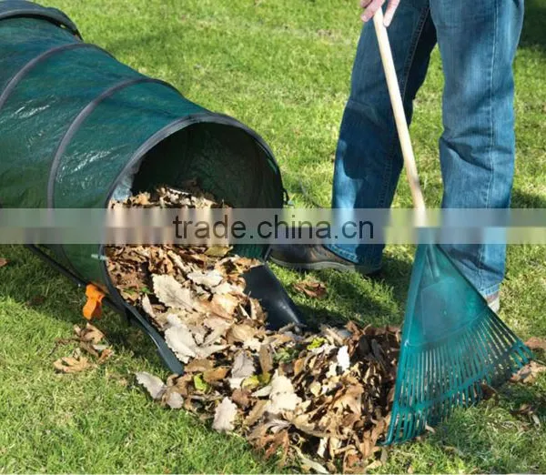 Plastic Rolling Garden Leaf Bag Cart photo-3