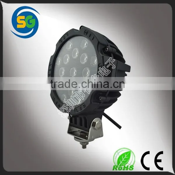 Wholesale Round Black Red Color 7inch 51W Led 4x4 off Road Driving Light photo-4