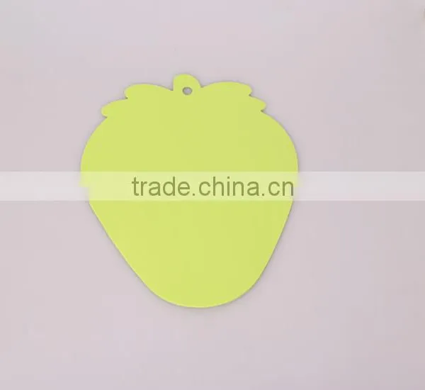 Home Used Strawberry Shaped Soft EVA Material Non-toxic Three Solid Fresh Color High Toughness High Desity Cup Coaster Board photo-4