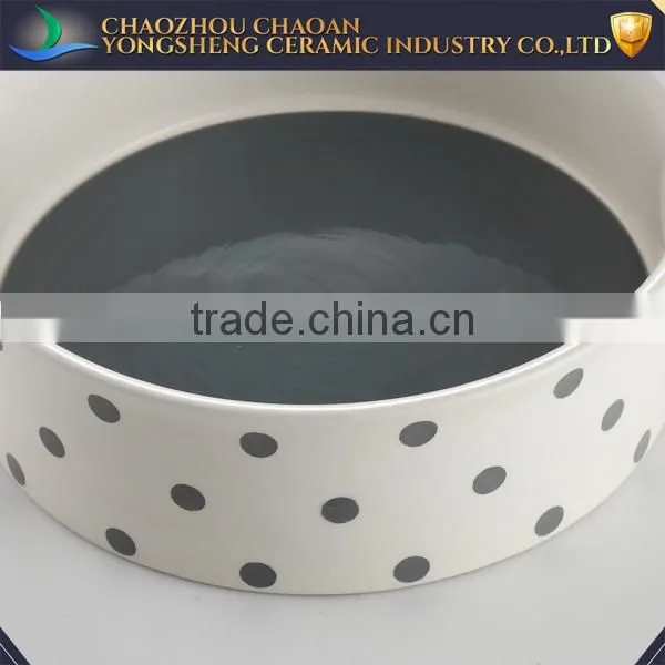 Ceramic Handpaint Fine Pet Products Pet Bowl Feeder photo-2