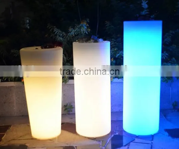 LED Cylindrical Decoration Vase/outdoor Decorative Planter/ Muti-color Changing Led Flower Vase photo-3