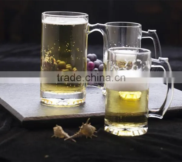 Clear Glass Beer Cup With Handle Glass Tea Cup From Shandong photo-6