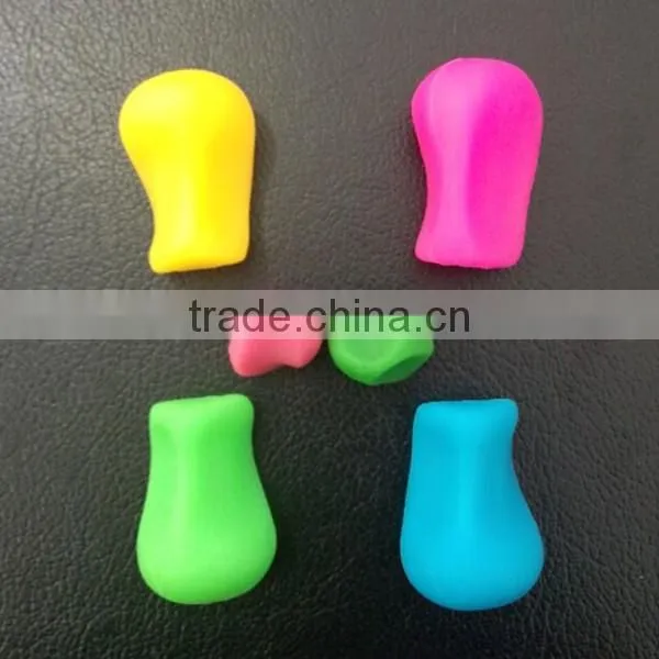 FDA LFGB Colored Pencil Grips, Silicone Rubber Handwriting Pencil Grips photo-2