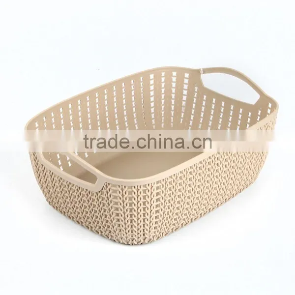 Plastic Square Storage Basket With Multi-colors photo-3