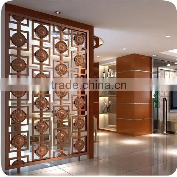 Damp-proof Decorative Stainless Steel Living Room Folding Partition Wall photo-2