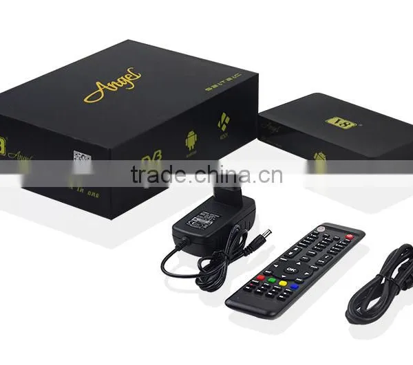 2016 New Powerful Andriod Combo DVB-S2+T2+Cable V8 Angel Satellite Receiver Built In Bluetooth and WiFi Support IPTV & VOD STB photo-5