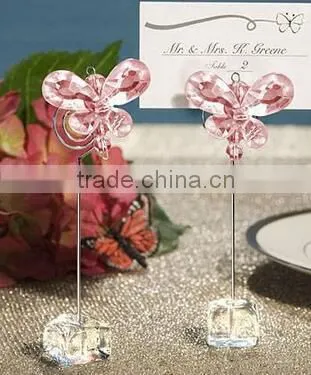 Wedding Table Decoration Crystal Place Card Holder photo-3