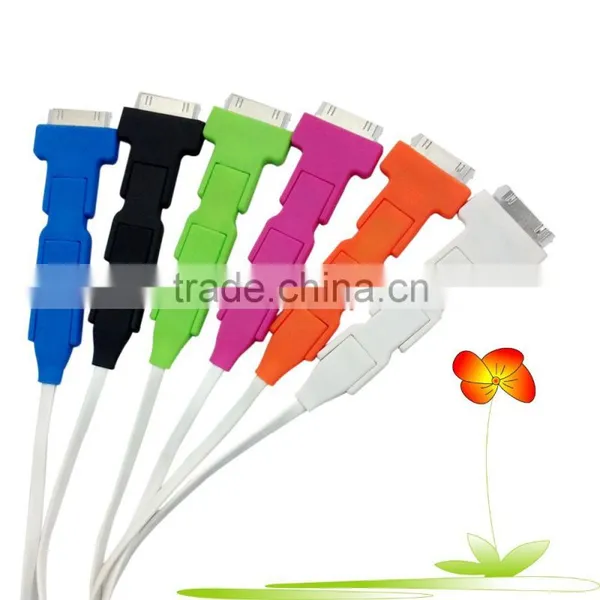 Affordable Custom 4 in 1 Multi Charging Cable for IPhone 4, IPhone 5, IPAD, Samsung Smart photo-4