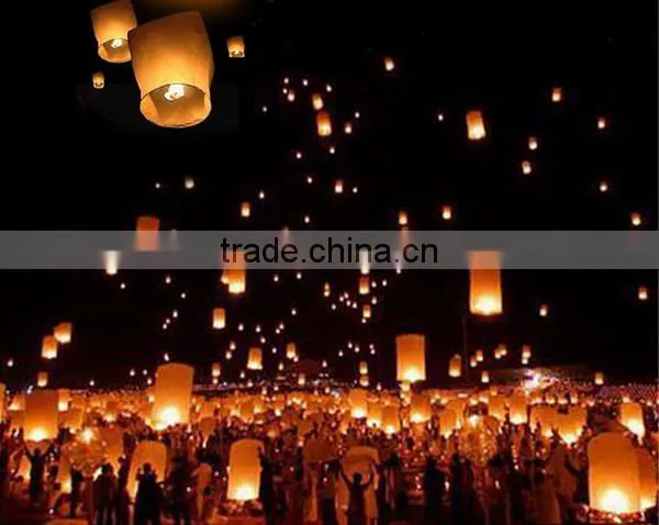 2015 Cheap Wholesale ECO-friendly Chinese Paper Flying Sky Lantern for Christmas photo-5