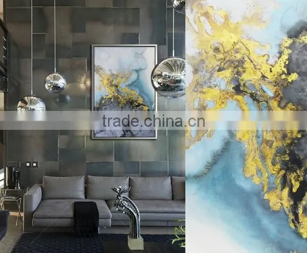 New Items Buddha Oil Painting on Canvas With Golden Foil photo-2