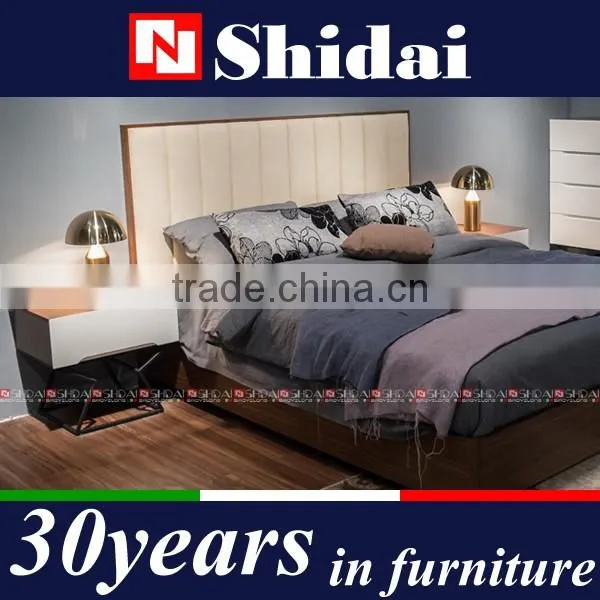 2017 Upholstered Headboard Latest Divan Wooden Box Bed Designs B-831L photo-2