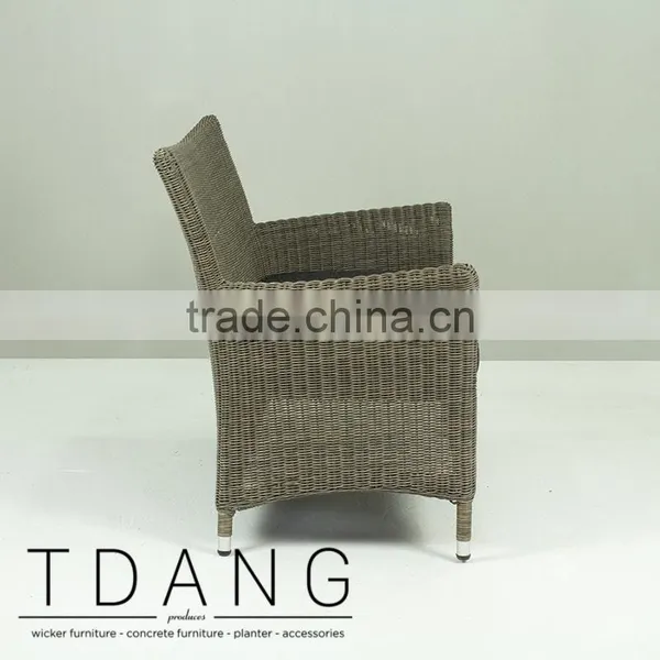 Manning Wicker Sofa - Rattan Patio Furniture Garden Bench. photo-2