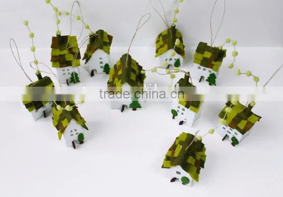 Home Decorations Miniature of Ten Houses of Green Roofs photo-2