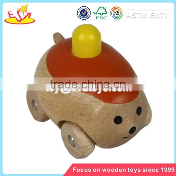 Wholesale Popular Wooden Kids Animal Baby Rattle Toy Cheap Baby Animal Baby Rattle Sound Toy W08K004 photo-3