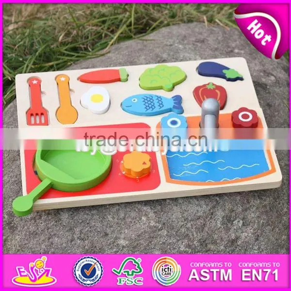 New Design Preschool Play Food Wooden Toy Kitchen Accessories for Kids W10B187 photo-6