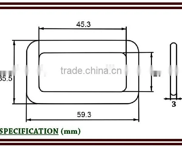 A502 47mm 15kN Aluminum Small Loop Buckle photo-3