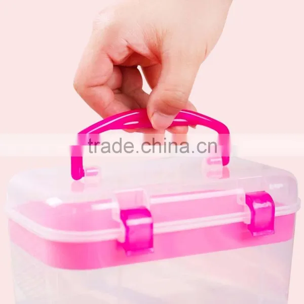 Small Size and Easy- Carrying Plastic Medicinal Box With Compartments photo-3
