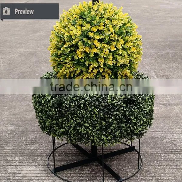Artificial Green Topiary Grass Animal Sculpture Plant for Decoration photo-4
