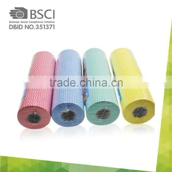 Cheap Good Quality Big Spunlace Nonwoven Fabric Rolls Household Wiping Nonwoven Wipers photo-2
