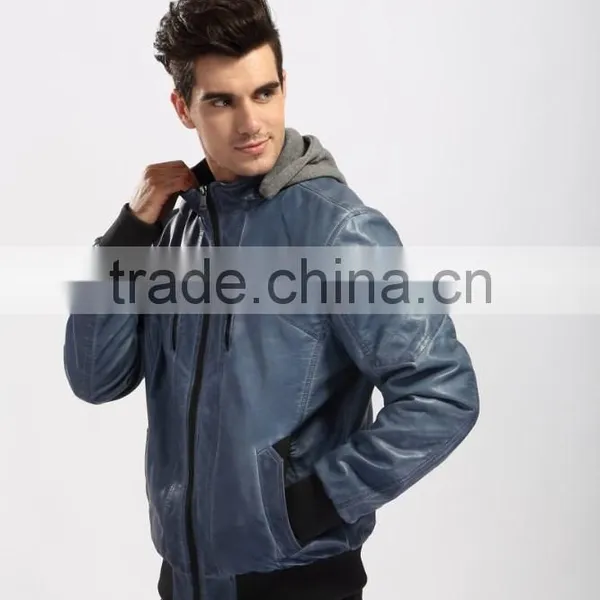 Latest Design Men Pu Leather Jacket photo-3