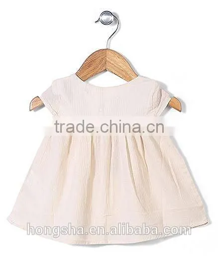 Embroidery Child Clothes Pretty Floral Print Baby Dress HSd6014 photo-3