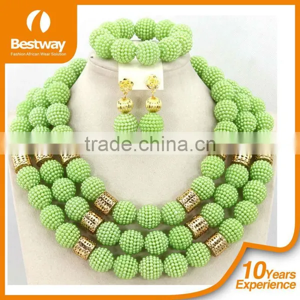 2015 New Arrival Africa Beads Jewelry Sets Including Necklace,bracelet,ring,earings Wholesales African Coral Beads Jewelry Set photo-3