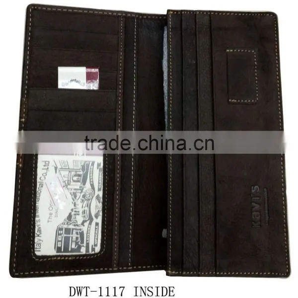 Fashion Hot Popular Brown Men Real Leather Passport Wallet photo-3