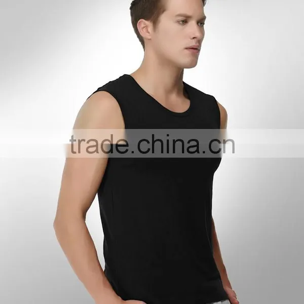 Hot Custom Summer Plain Colour Mens Wholesale Blank Tank Tops in China photo-3