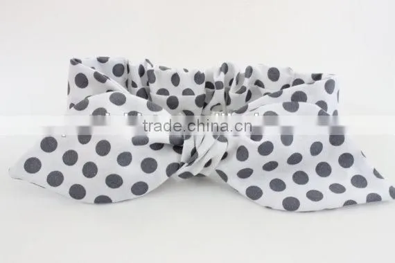 Boutique New Style Accessories Baby Pink Polka Dot Headbands for Little Girl photo-2