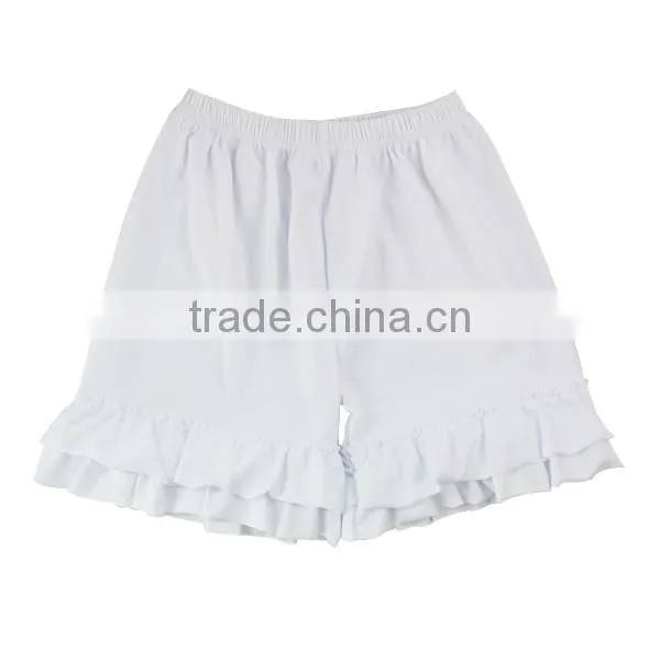 Popular Girls Cotton Ruffle Leggings Baby Girls Summer Kids Ruffle Shorts Boutique Girl Clothing photo-3