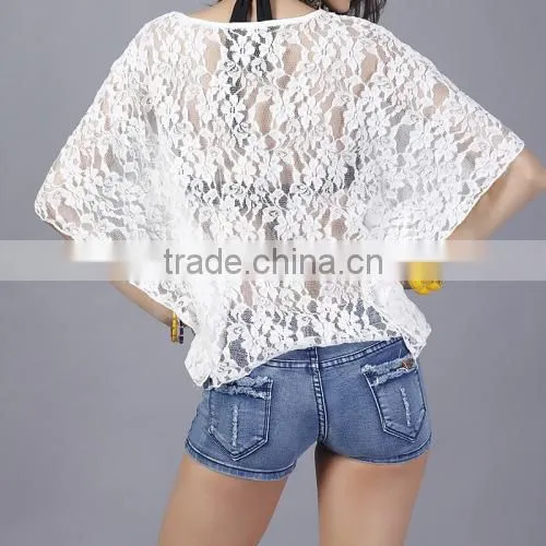 2017women Short Sleeve Shirt Sexy Summer Blouses photo-6