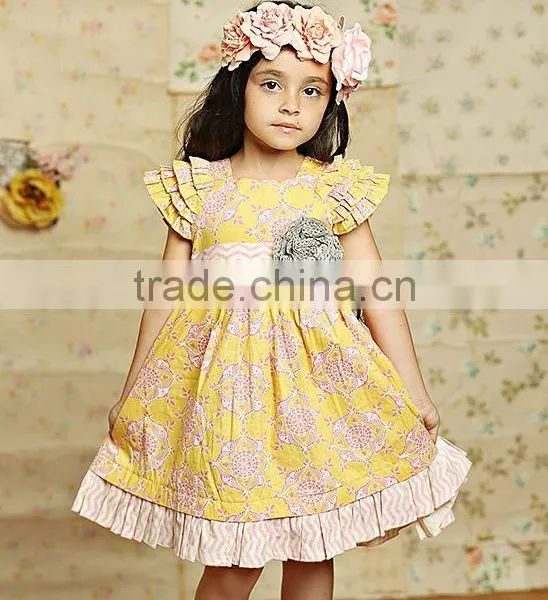 2017 Mustard Pie Remake Girls Dress Summer Kids Clothing photo-5