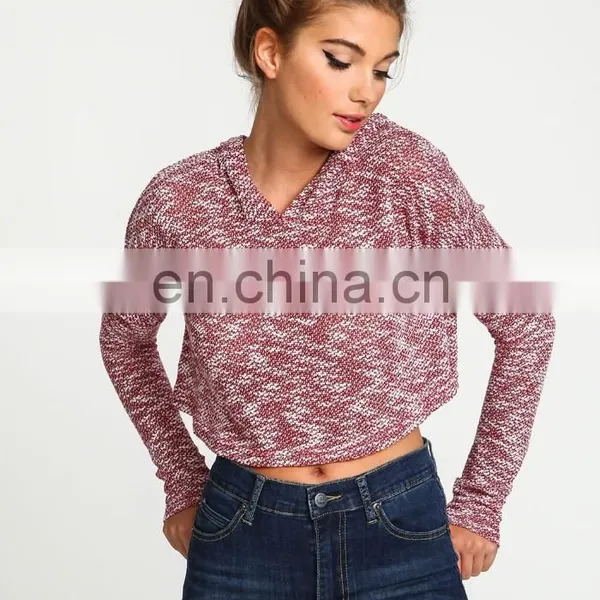 China Manufacturer for Fashion Europe Style Knit Short Pullover Hoodie Coat Sweater Long Sleeve