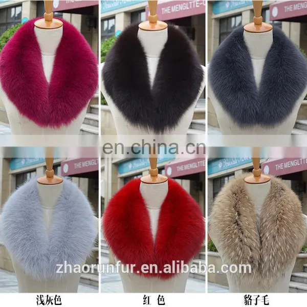Factory Wholesale Price Real Fox Fur Collar for Garment photo-2