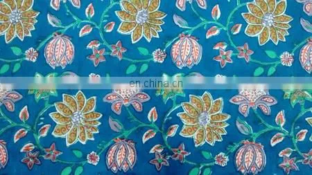 Wholesale African Prints Block Prints Textile Cotton Jaipuri Handmade Fabric / Fabric / 100% Cotton Fabric photo-2
