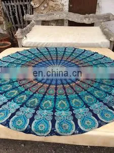 Indian Round Mandala Beach Throw Hippie Tapestry Yoga Mat Towel Bohemian