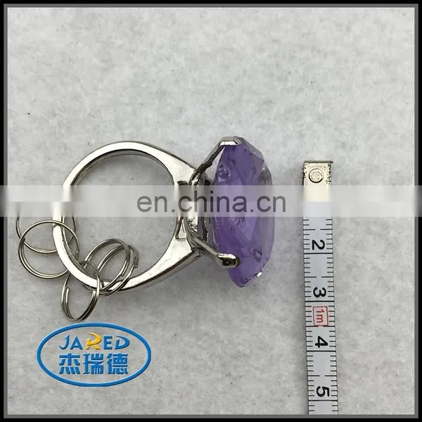 Acrylic Diamond Zinc Alloy Keyring Keychian For Lady photo-4