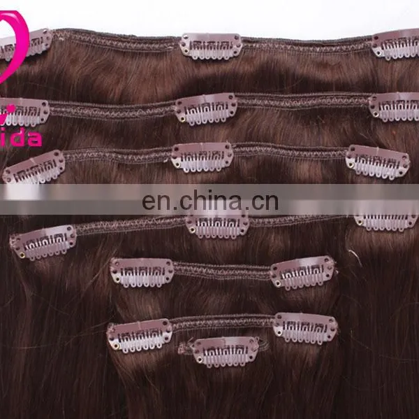 Hair Extensions Clips Clip in Human Hair Extensions for Black Women photo-2