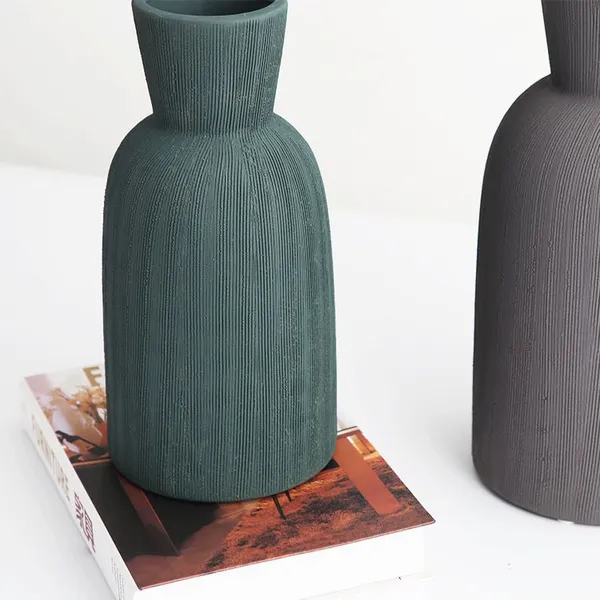 Nordic Style Drawing Process Ceramic Vase Ins Flower Vase, Table Decorations photo-4